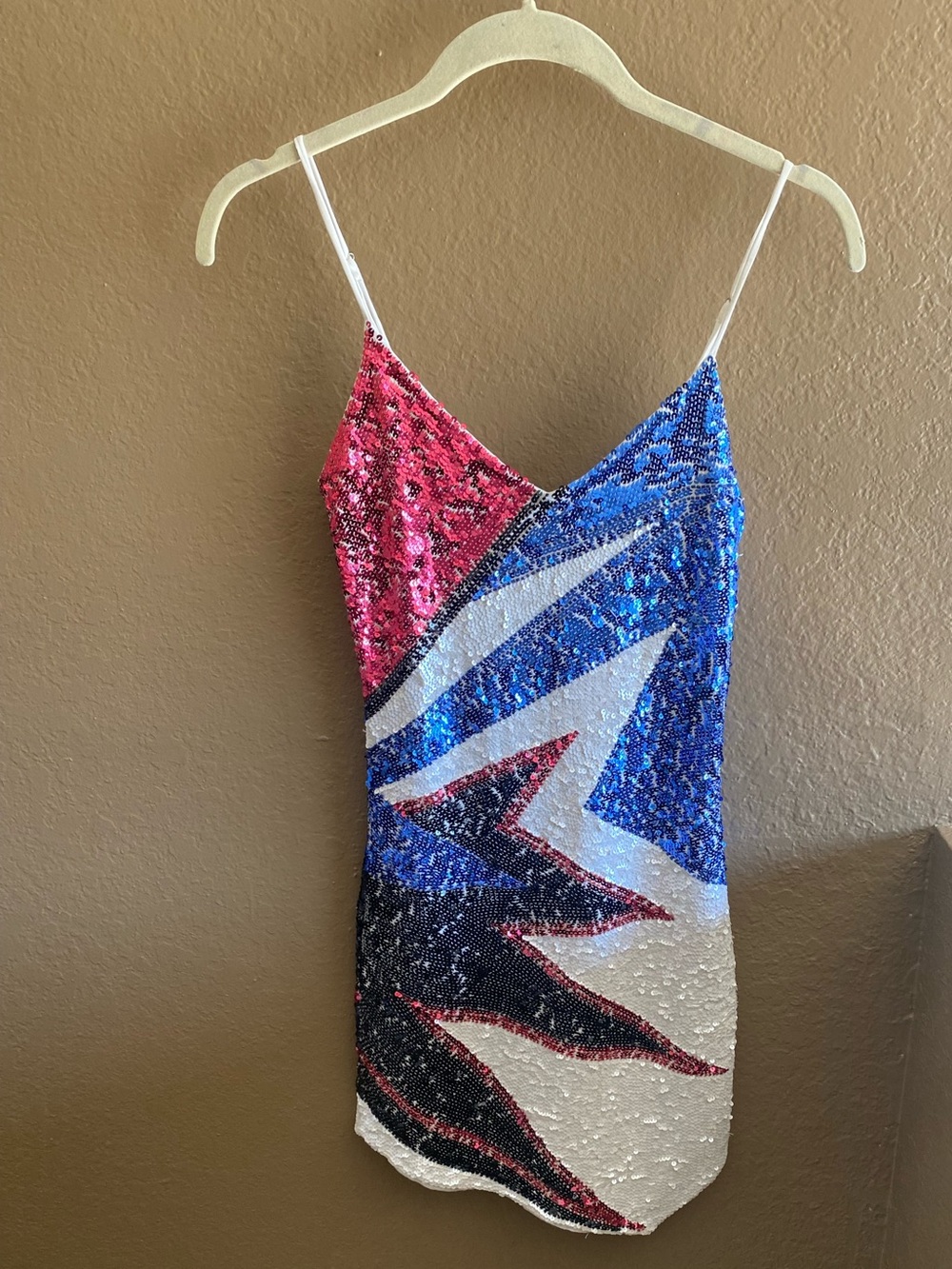 Fully hand beaded sequin mini dress with contouring embellishments